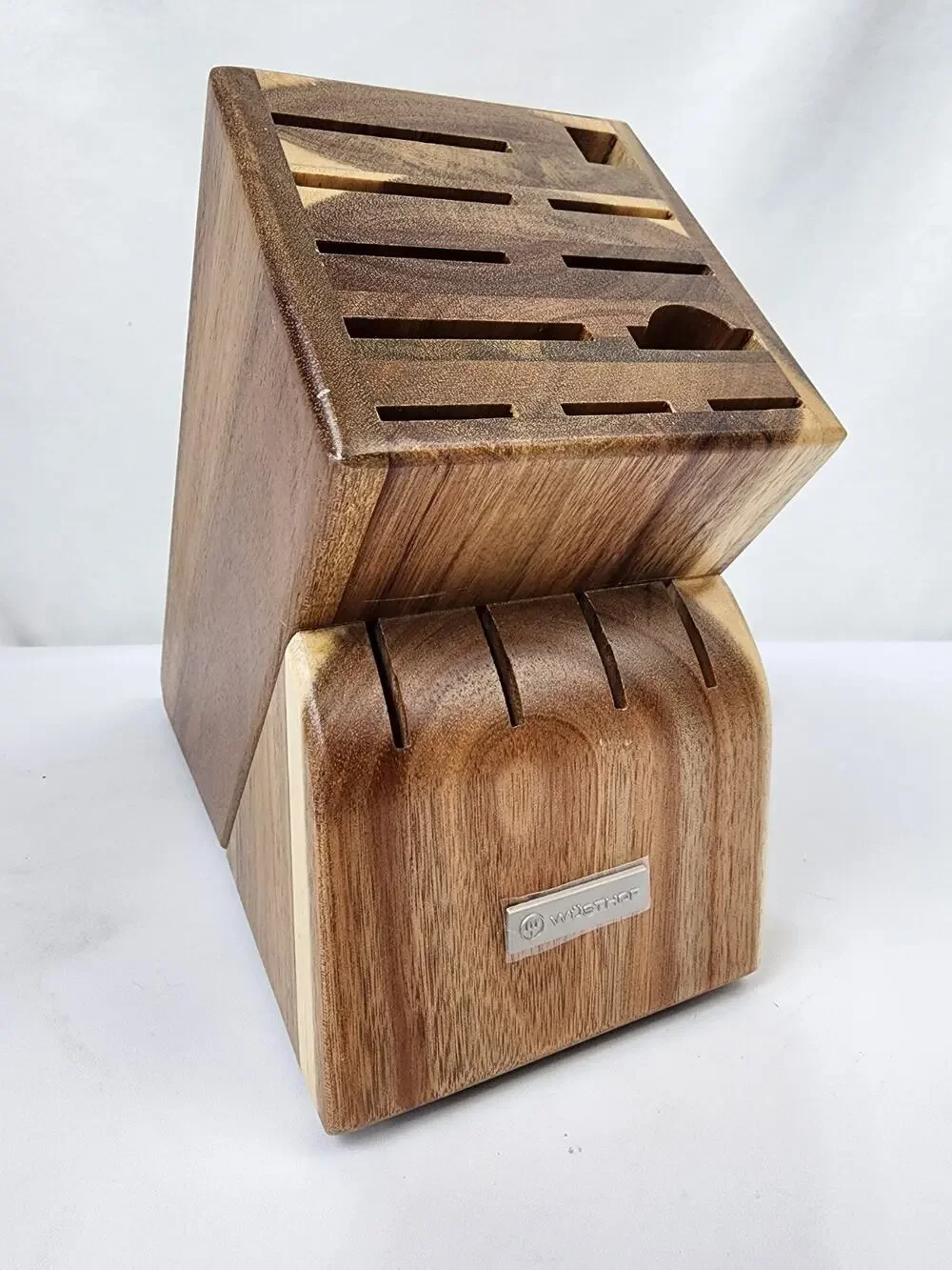Wusthof 15-Slot Countertop Knife Block Multi-tone Acacia Wood 9